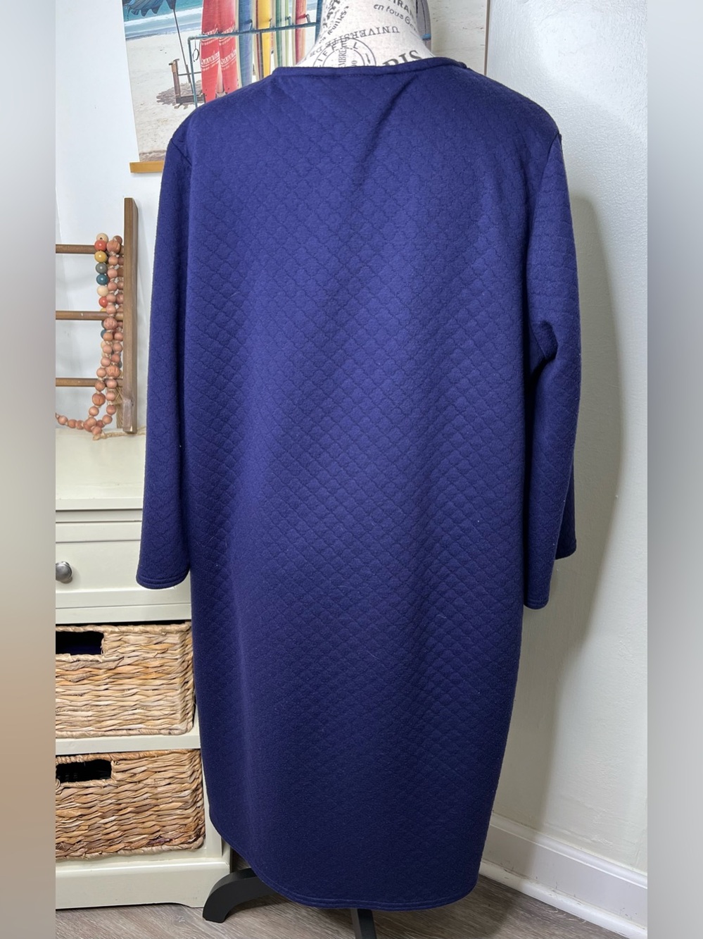 Croft & Barrow Quilted Zip Front Robe - Picture 4 of 5
